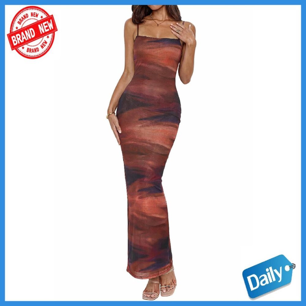 Maxi Dress Sleeveless Bodycon Formal Summer Beach Wedding Guest